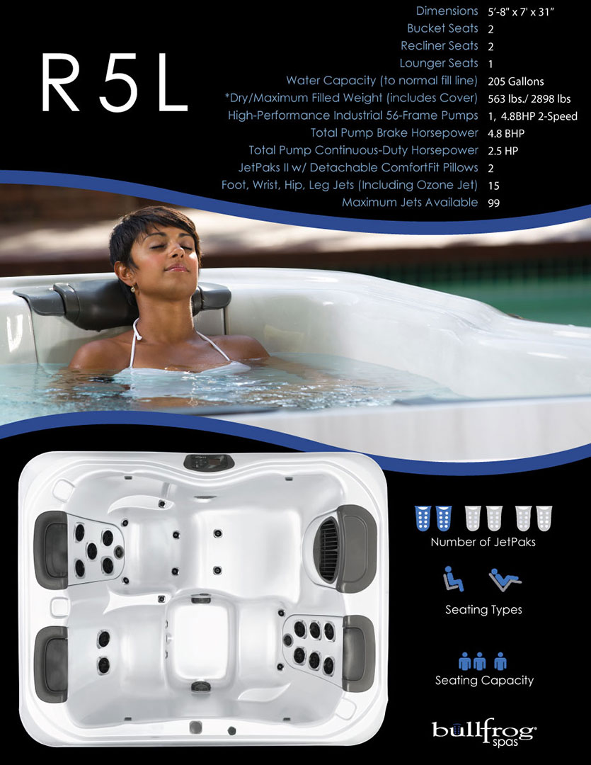 Outdoor Leisure | Bullfrog Spas | R Series Hot Tubs